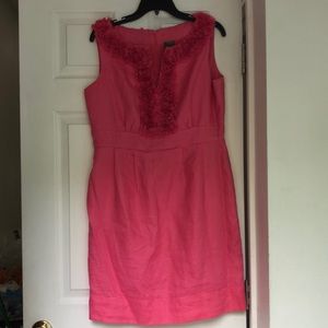 Super cute pink linen dress size 12
